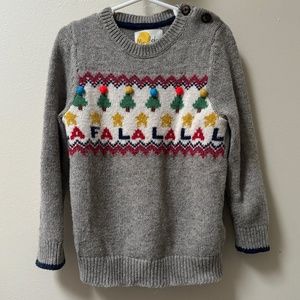 Holiday Sweater with Pom Details